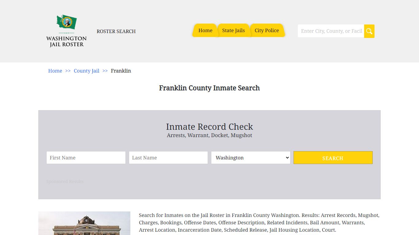 Franklin County Inmates | Jail Roster Search