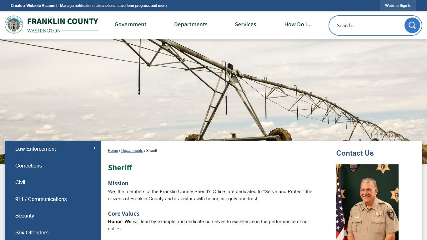 Sheriff | Franklin County, WA